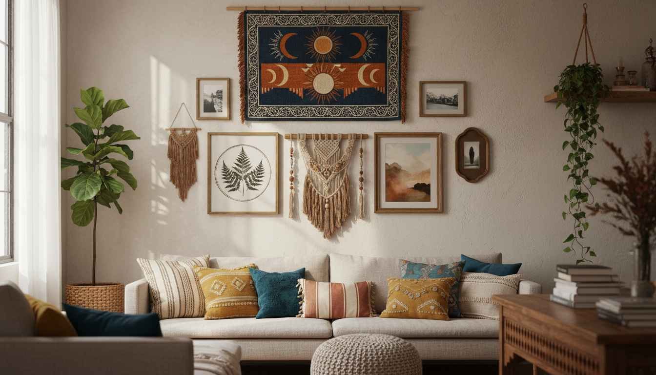 bohemian wall art decor