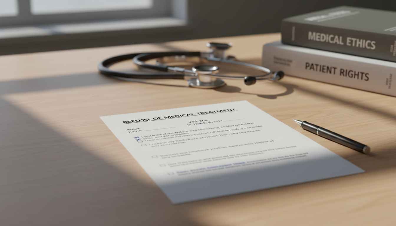 printable refusal of medical treatment form